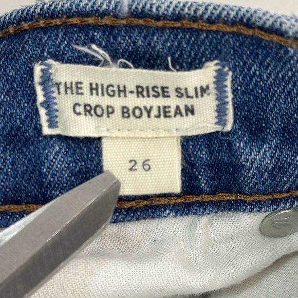 Madewell The High Rise Slim Crop Boyjean in Lavern Wash - Picture 11 of 16
